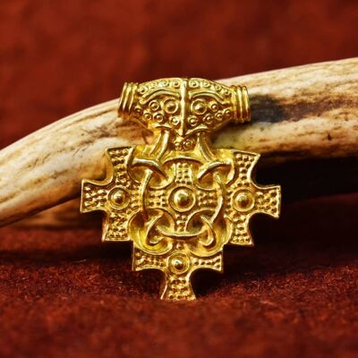 Gold Plated Medium Hiddensee Replica Viking Age Pendant