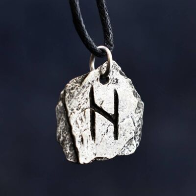 Hagalaz Viking Rune Pendant