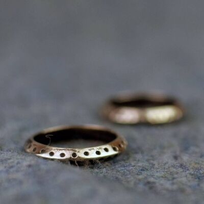 Wikingerzeit Replik Jorvik Dot Ring aus Bronze