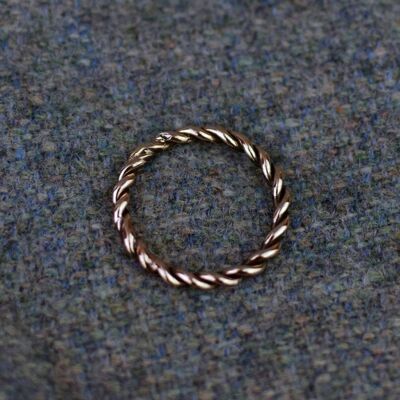 Wikingerzeit Replik Bronze Jorvik Twist Ring 1