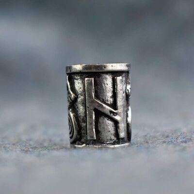 Viking rune bead : hagalaz