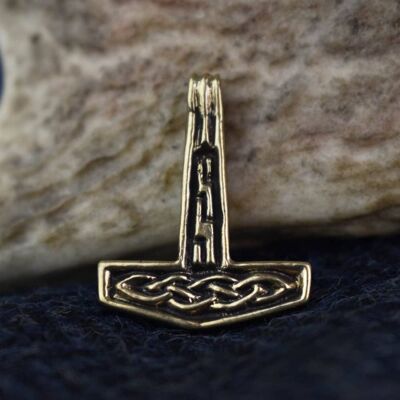 Petit pendentif marteau de Thor Viking en bronze