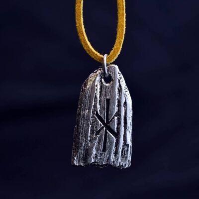 Eabhadh Ogham Scottish Alphabet Pendant