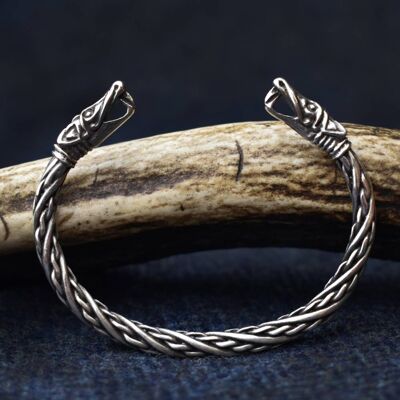 925 Sterling Silber Viking Kleiner Drachen Armband