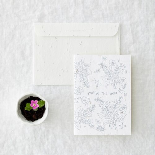 You're The Best Seeded Plantable Greeting Card