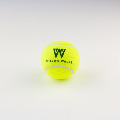 Willow Walks tennis ball in neon yellow