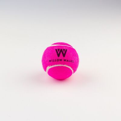 Willow Walks tennis ball in bright pink