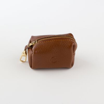 Willow Walks leather poo bag in brown