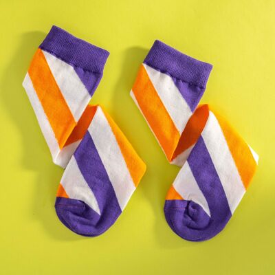 Our "Orange The Violets Pretty" socks