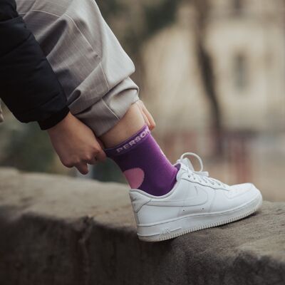 Our "Perfect Purple" socks