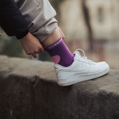 Our "Perfect Purple" socks