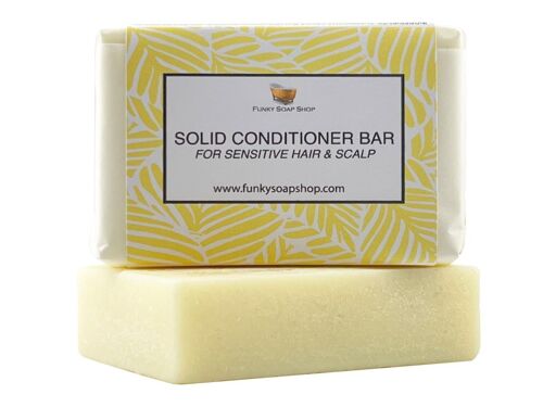 Solid Conditioner Bar For Sensitive Hair And Scalp, 1 Bar Of 95g