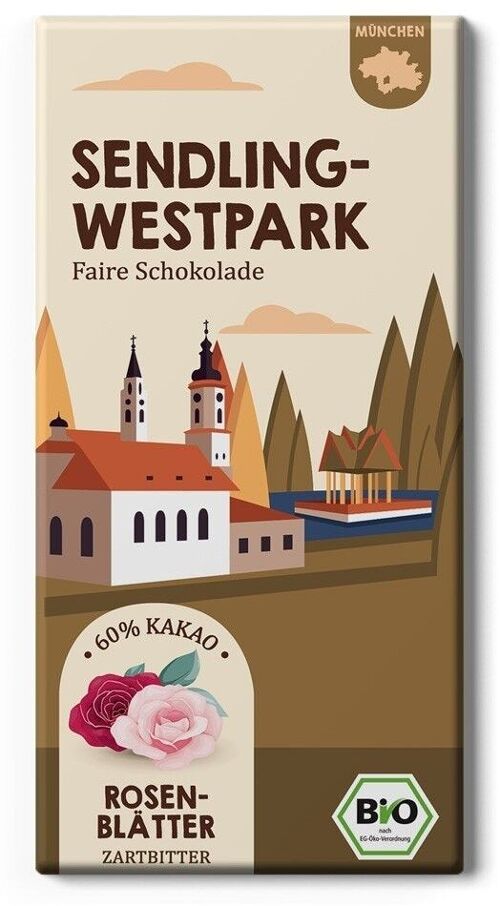 Westpark blumige Rosen Fairtrade & Bio Schokolade