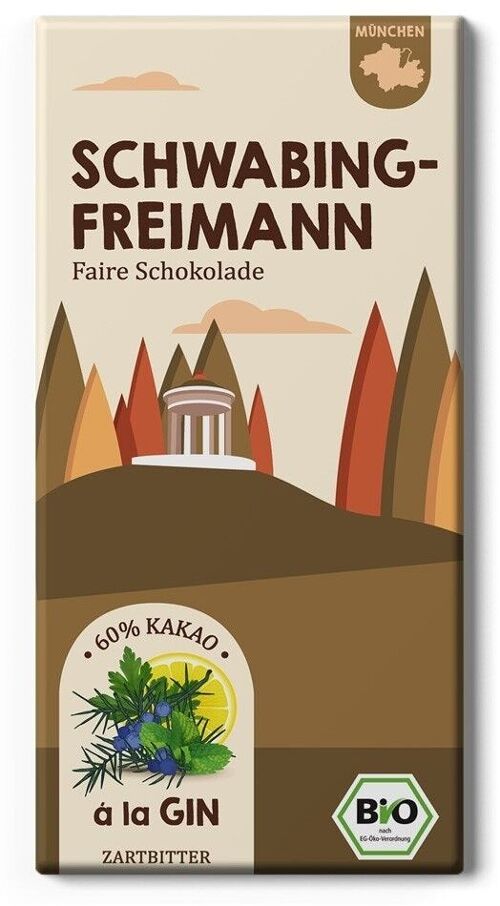Schwabing Freimann Limone Minze Fairtrade & Bio Schokolade