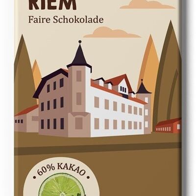 Trudering Riem Limette, Salz & Sanddorn Fairtrade & Bio Schokolade