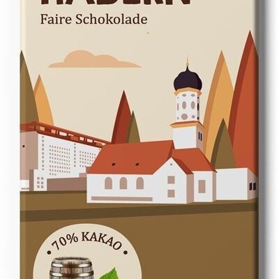 Hadern Rum-Haselnüsse Fairtrade & Bio Schokolade