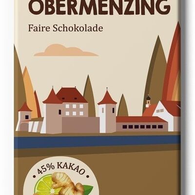 Pasing Obermenzing Ingwer, Kokos & Limette Fairtrade & Bio Schokolade