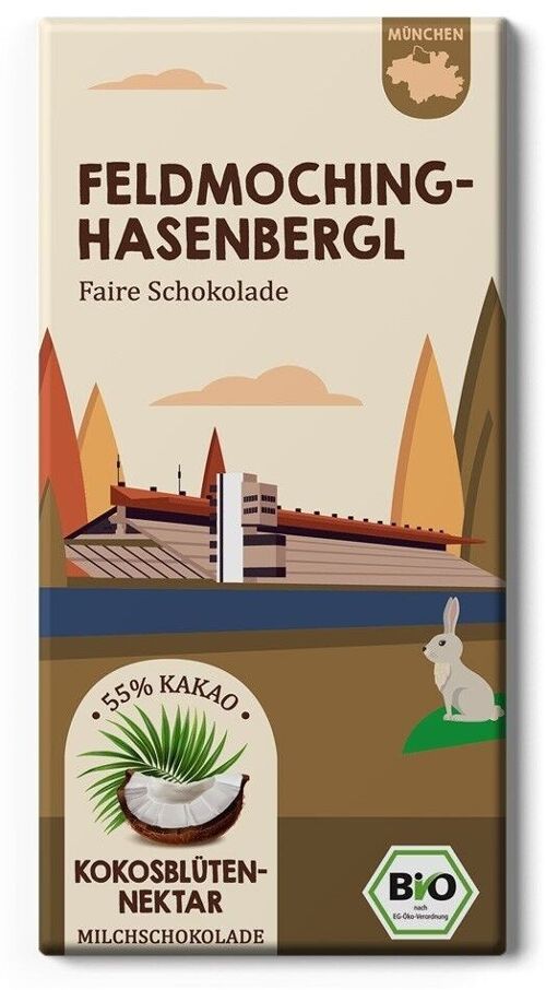 Feldmoching Hasenbergl Kokosnektar Fairtrade & Bio Edelschokolade