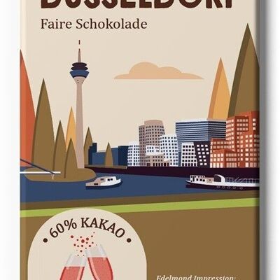 Commercio equo e solidale di Düsseldorf e cioccolato urbano biologico
