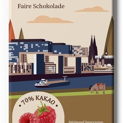 Commercio equo e solidale di Colonia e cioccolato urbano biologico