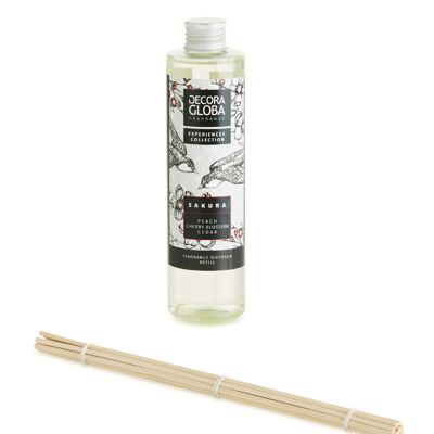 Mikado Lufterfrischer-Nachfüllpackung – Süßer Blumenduft – Sakura – 250 ml/8,45 fl.oz