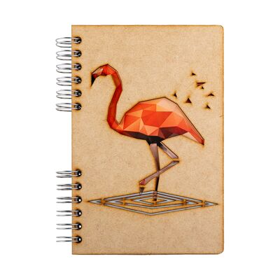 Duurzaam houten 2022 agenda - gerecycled papier - Flamingo-