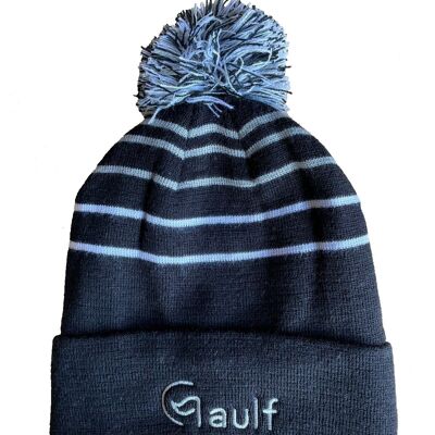 Gaulf Striped Beanie - Black/Grey/White