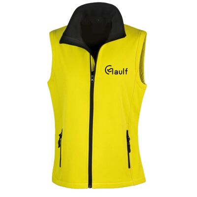 Women's Gaulf Softshell Gilet - 8 - Yellow