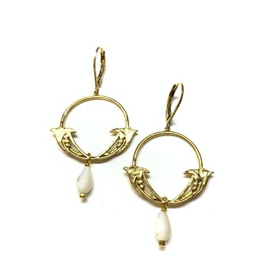 Mini Victoria pearl earrings