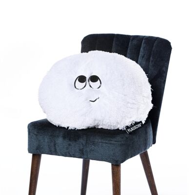 copain FLAUSCHN blanc brillant (blanc) | 50 cm | Peluche oreiller peluche