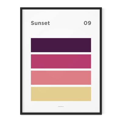 Sunset 09 Art Print - 30x40cm