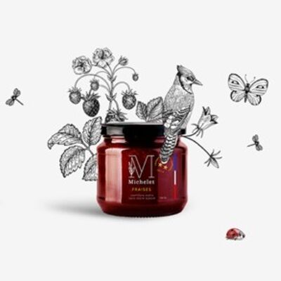 Marmelade: GRÂAL Erdbeermarmelade Charlotte - 140g Glas