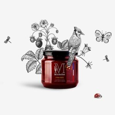 Marmelade: GRÂAL Erdbeermarmelade Charlotte - 140g Glas