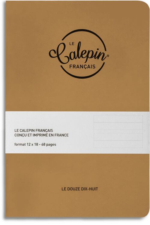 LE CALEPIN FRANÇAIS - Carnet 12X18 Beige 60 pages – Boutique We