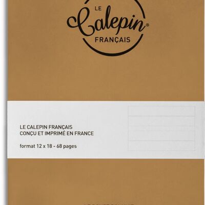 LE CALEPIN FRANÇAIS - Carnet 12X18 Beige 60 pages – Boutique We