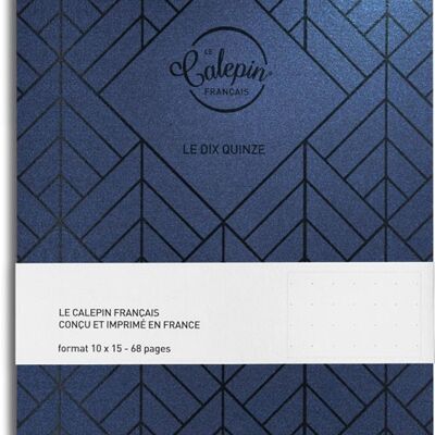 Blue metallic notebook 10x15cm