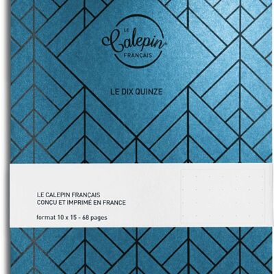 Turquoise metallic notebook 10x15cm