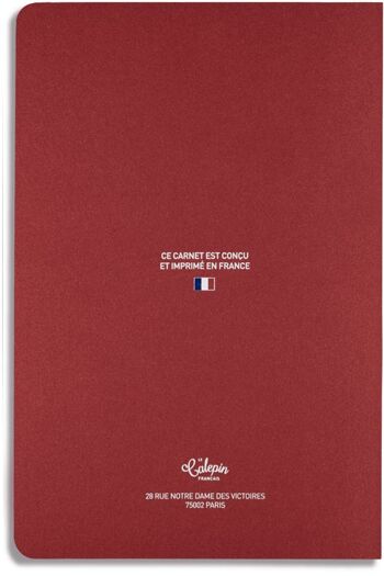 Carnet Cocorico rouge 10x15cm 3