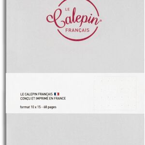 Carnet Cocorico blanc rouge 10x15cm