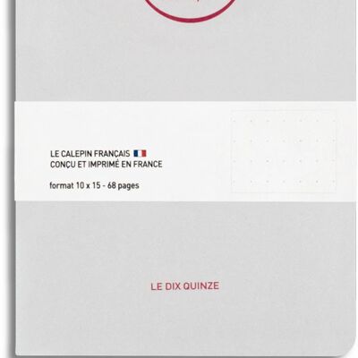 Cocorico weiß-rotes Notizbuch 10x15cm
