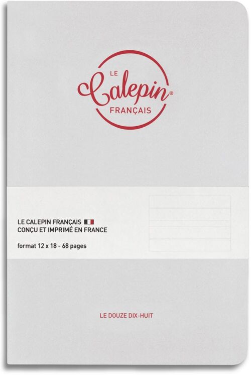 Carnet Cocorico blanc rouge 12x18cm