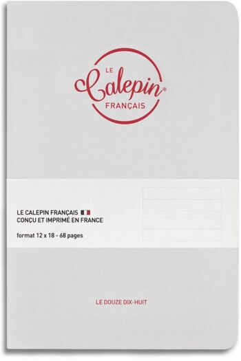 Carnet Cocorico blanc rouge 12x18cm 1