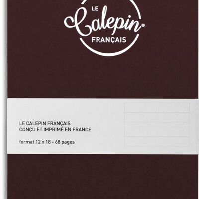 Carnet Pink lie de vin 12x18cm