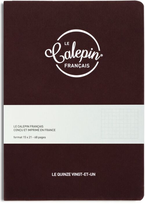 Carnet Pink lie de vin 15x21cm