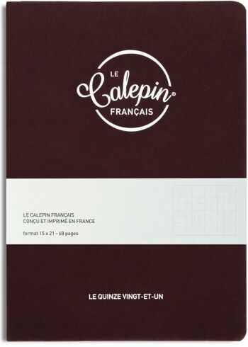 Carnet Pink lie de vin 15x21cm 1