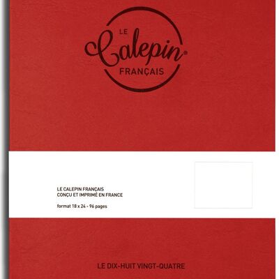 Les Croqueurs red notebook 18x24cm