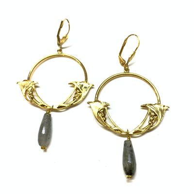 Victoria labradorite earrings