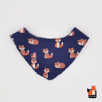 ensemble BONNET et BAVOIR motif Renard 3