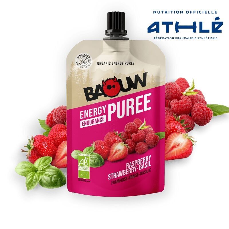 Baouw Raspberry-Strawberry-Basil nutritional puree