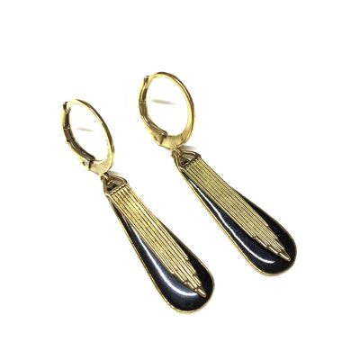 Black mini Odilon earrings